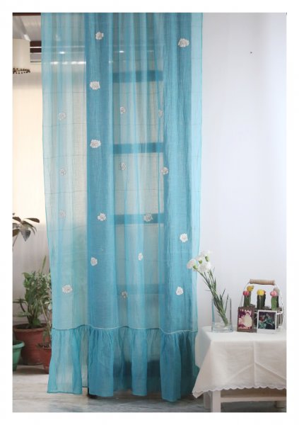 Punarvasu Aqua Sheer Curtain