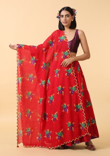 Tapti Cotton Skirt Dupatta Set