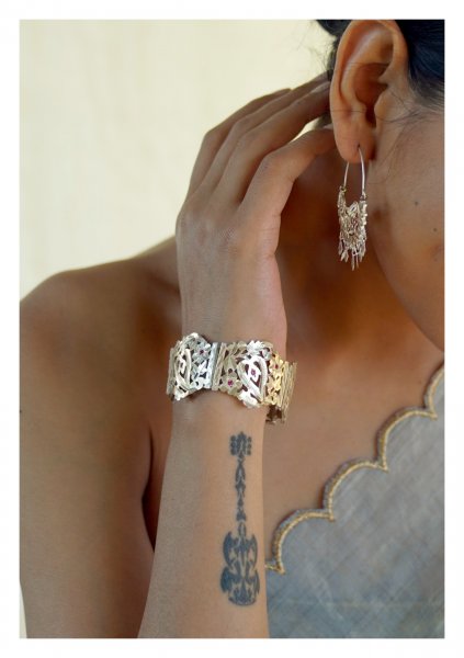 Sunanda Handmade Silver Bracelet