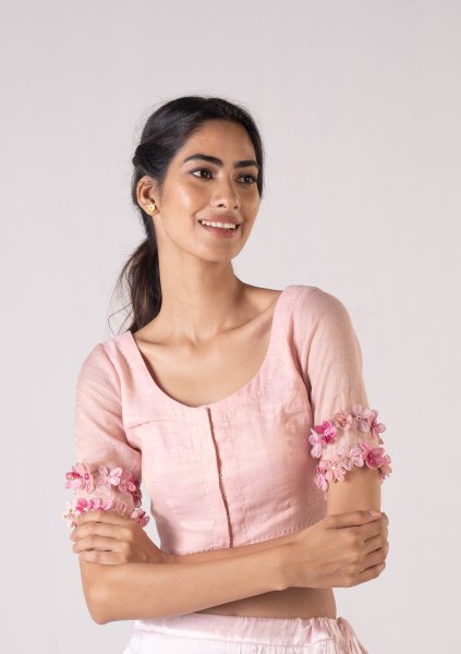 Asal Pink Tissue Blouse