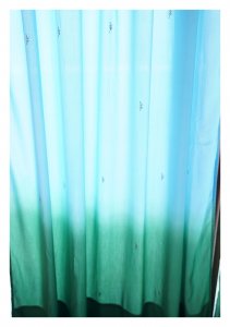 Kingfisher Ombre Blue Cotton Curtain