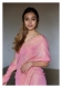 Sorbet Pink Gold Chanderi Tissue Saree