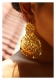 Naseera Handmade Gold Tone Silver Earrings