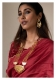 Rani Handmade Gold tone Silver Necklace and Earrings Set