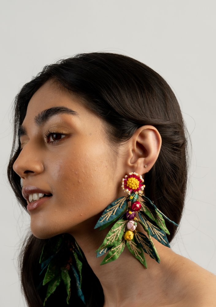 Malin Leafy Earrings