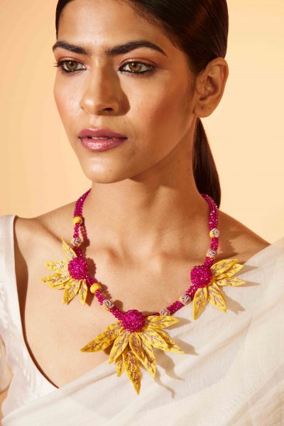 Suri Floral Bead Jewellery Set