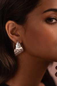 Sridevi Silver Earrings