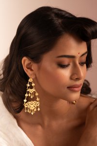 Lolitha Gold Tone Silver Earrings