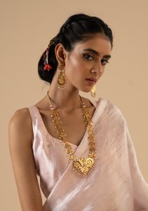 Mumtaz Gold Tone Necklace & Earrings Set