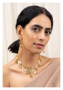 Neema Gold Tone Silver Necklace