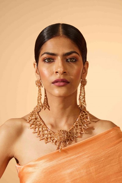 Shiuli Bead Necklace & Earrings Set