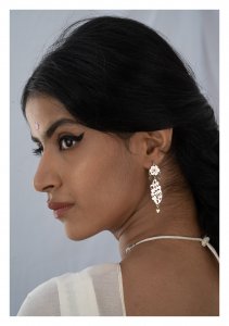 Rehnuma Silver Necklace & Earrings Set