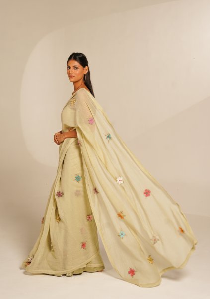 Glen Green Chanderi Saree