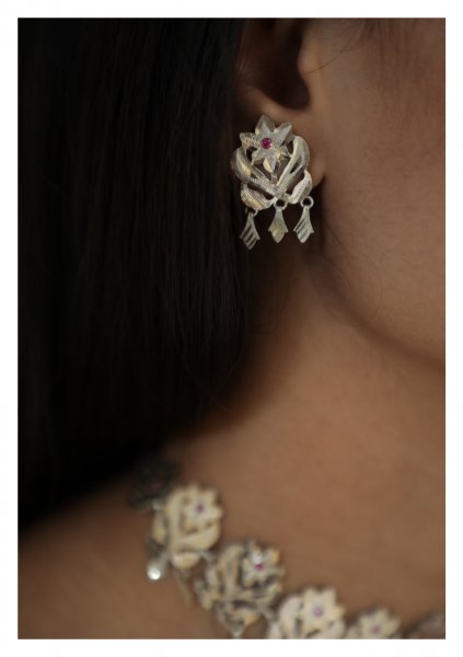 Kaliha Handmade Silver Earrings