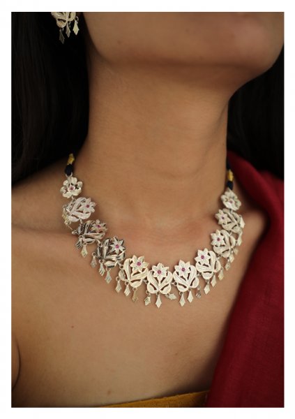 Gulband Handmade Silver Necklace