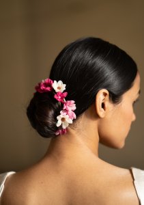 Sitar Pink Flower Hair Accessory