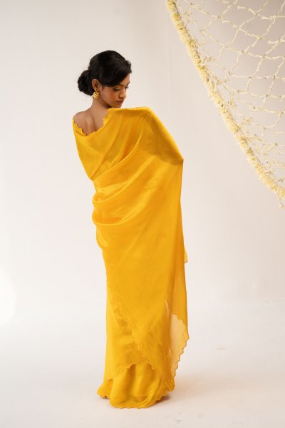 Tesu Yellow Saree